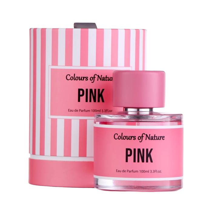 Парфюмерная вода женская Colours Of Nature Pink (по мотивам Bombshell by Victoria&acute;s), 100 мл
