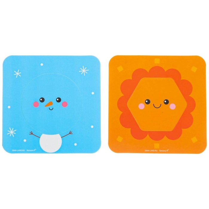 Мягкий пазл для малышей &laquo;Цвета и формы&raquo;, 8 пазлов, Крошка Я