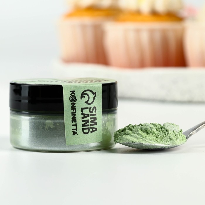 Глиттер кандурин «Зелёный» для десертов и напитков, водорастворимый, 5 г. Глиттер кандурин «Зелёный» для десертов и напитков, водорастворимый, 5 г.