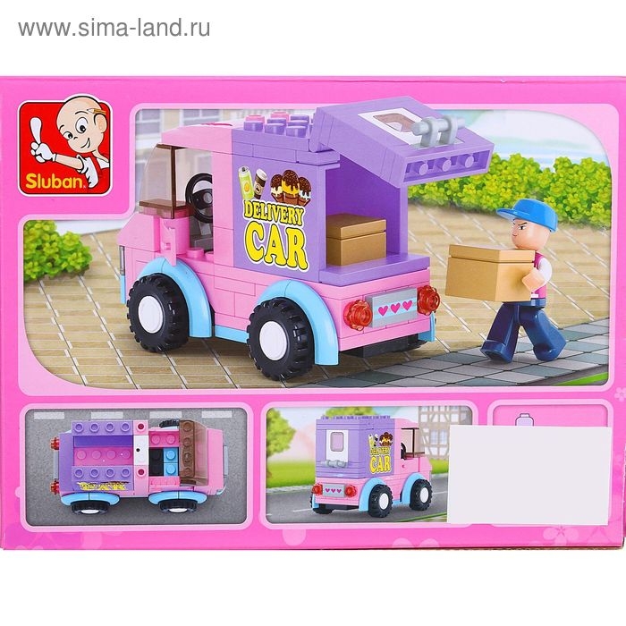 Конструктор «Розовая мечта: курьерская машина», 102 детали Конструктор «Розовая мечта: курьерская машина», 102 детали