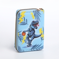 Кошелёк детский на молнии &laquo;Выбражулька&raquo;, цвет голубой