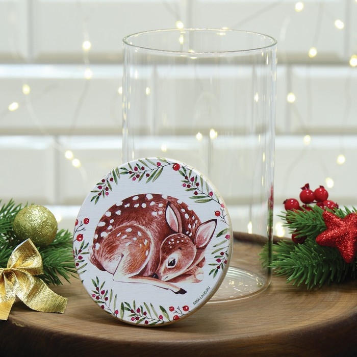 Новый год. Банка для хранения &laquo;Олененок&raquo;, 950 мл