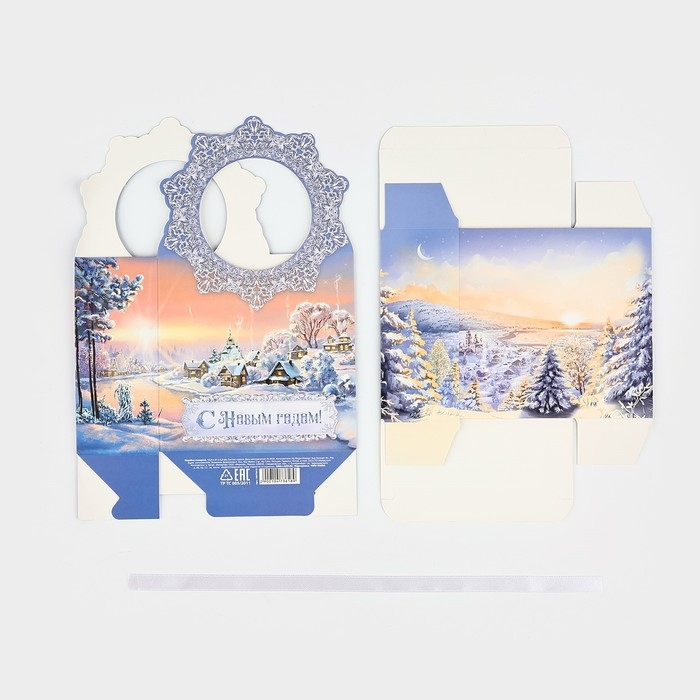 Коробка новогодняя складная &laquo;Зимняя сказка&raquo; 12.3 х 21 х 5.3 см, Новый год