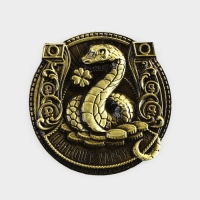 Магнит новогодний «Приношу удачу» на Новый год на Новый год, диам. 4 см, зол Магнит новогодний «Приношу удачу» на Новый год на Новый год, диам. 4 см, зол