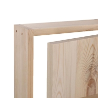 Дверной блок для бани, 160&times;80см, из сосны, на клиньях, массив, "Добропаровъ"