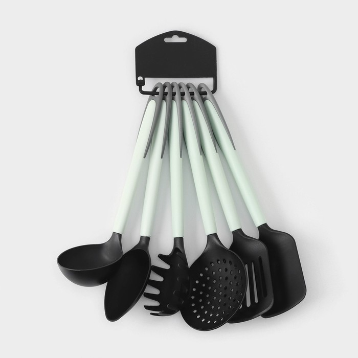 Набор кухонных принадлежностей Доляна &laquo;Софти&raquo;, 6 предметов, цвет МИКС