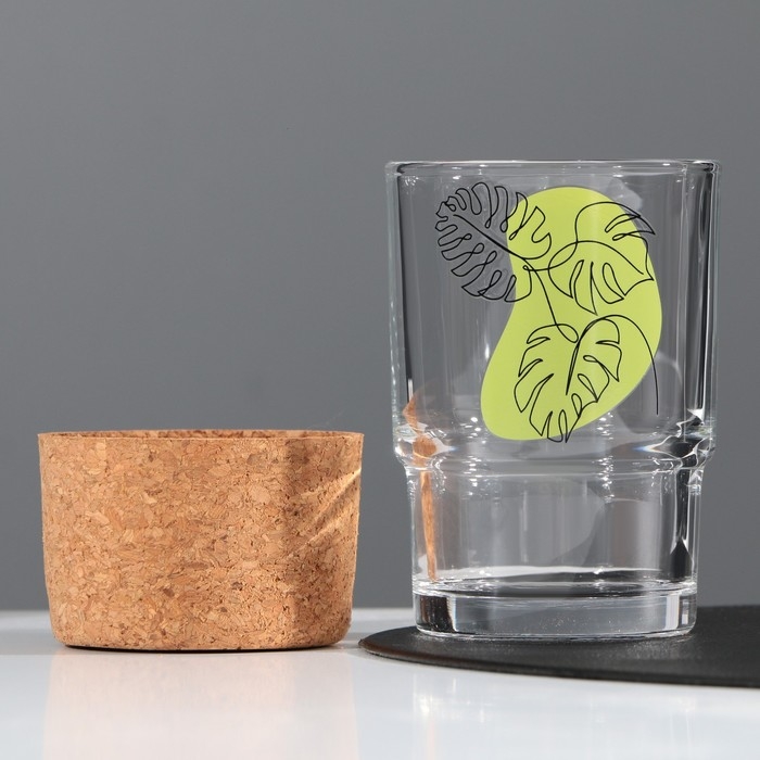 Стакан &laquo;Листья&raquo;, 220 мл