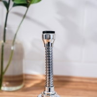 Насадка на кран для экономии воды с изменяемым напором и углом струи Доляна, 17 см Насадка на кран для экономии воды с изменяемым напором и углом струи Доляна, 17 см