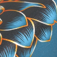 Клеёнка на стол «В саду», на тканевой основе, рулон 20 метров, ширина 137 см, цвет синий Клеёнка на стол «В саду», на тканевой основе, рулон 20 метров, ширина 137 см, цвет синий