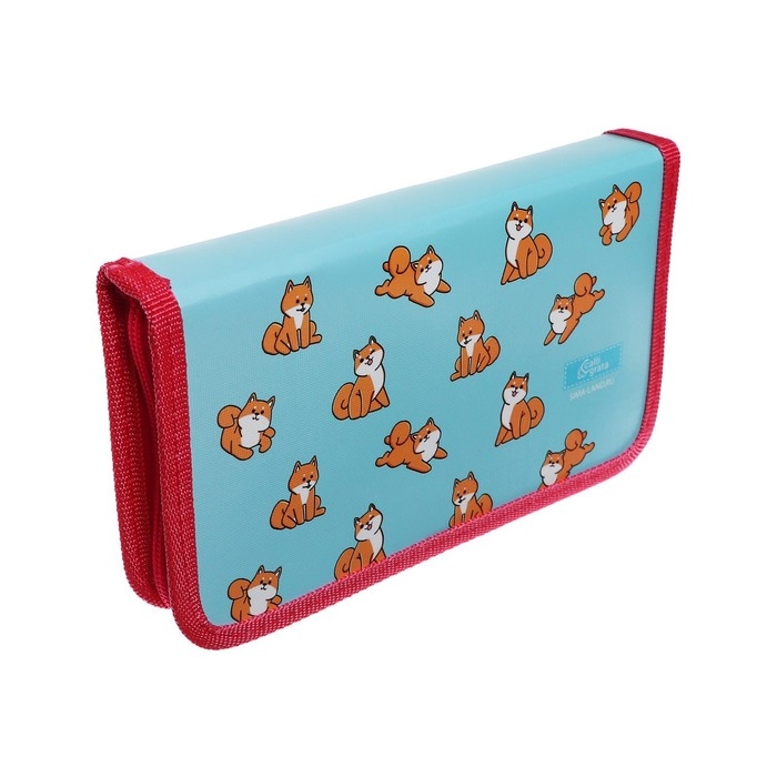 Пенал 1 секция, 115 х 205 мм, с наполнением 16 предметов, Calligrata Пенал 1 секция, 115 х 205 мм, с наполнением 16 предметов, Calligrata "Сиба-ину" ламинированный картон, 30П26/set