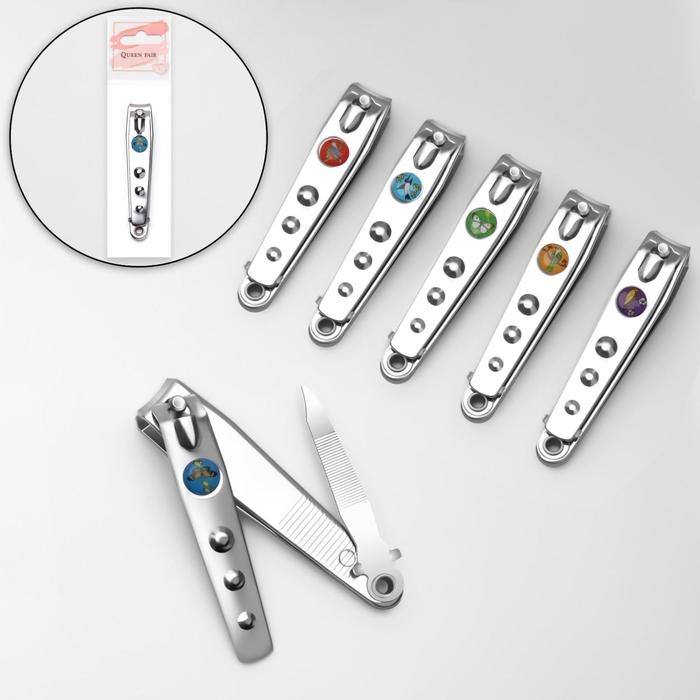 Кусачки-книпсер педикюрные, с пилкой, 7,6 см, рисунок МИКС Кусачки-книпсер педикюрные, с пилкой, 7,6 см, рисунок МИКС