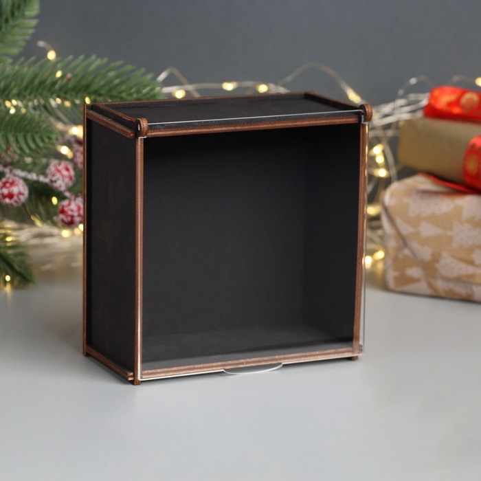 Новогодняя шкатулка Новогодняя шкатулка "Змей с ёлкой" 6х12х12 см