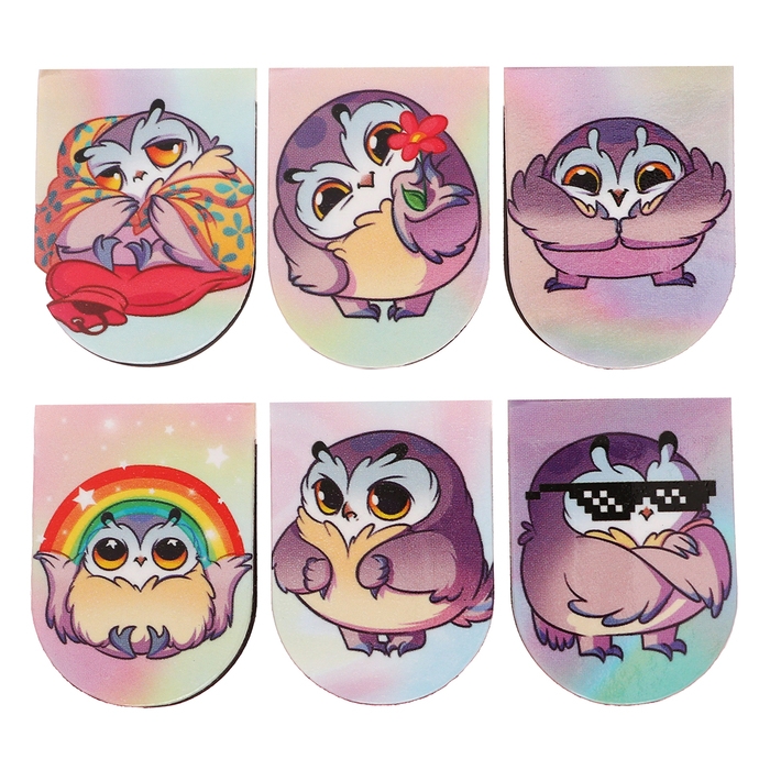 Магнитные закладки 6 штук Магнитные закладки 6 штук "Космическая еда"