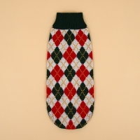 Свитер "Шахматы",  2XL (ДС 34, ОШ 34, ОГ 32-51 см)