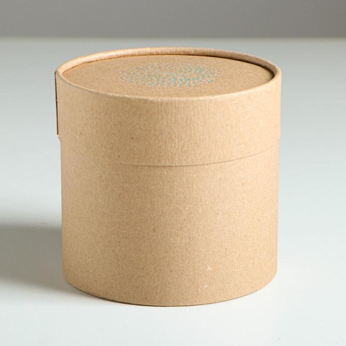 Набор шляпных коробок из крафта 2 в 1, упаковка подарочная, &laquo;Тебе&raquo;, 12 х 12, 15 х 15 см