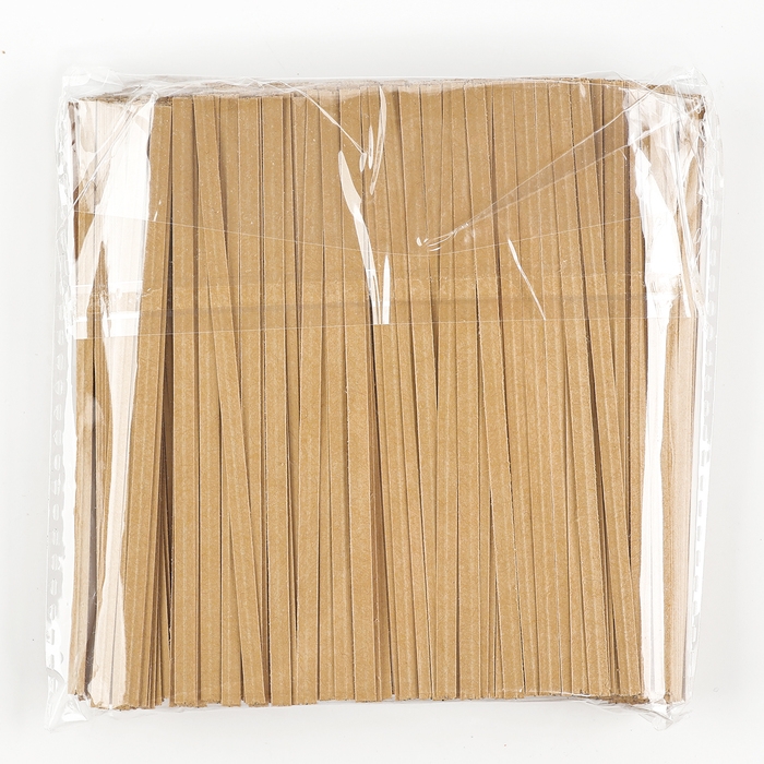 Клип лента, набор 1000 шт., длина 1 шт. &mdash; 12 см, цвет бежевый