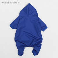 Комбинезон для животных, без подклада, XL, ДС 32-34, ОШ 32, ОГ 46-48 см, синий
