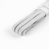 Резинки бельевые, 6 мм, 5,5 &plusmn; 0,5 м, 4 шт, цвет белый