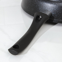 Сковорода, d=28 см, пластиковая ручка, антипригарное покрытие, цвет тёмный мрамор Сковорода, d=28 см, пластиковая ручка, антипригарное покрытие, цвет тёмный мрамор