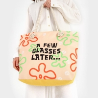 Сумка женская пляжная Nazamok "A few classes later", 47*37*13,5 см Сумка женская пляжная Nazamok "A few classes later", 47*37*13,5 см