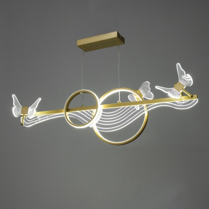 Светильник Светильник "Фьюжн" LED 110Вт 3000-6000К золото 100х12х28см