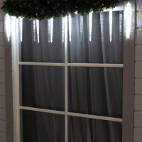 Гирлянда «Сосульки рифленые» 2.5 × 0.3 м, IP65, прозрачная нить, 192 LED, свечение белое с эффектом стекания, 12 В Гирлянда «Сосульки рифленые» 2.5 × 0.3 м, IP65, прозрачная нить, 192 LED, свечение белое с эффектом стекания, 12 В