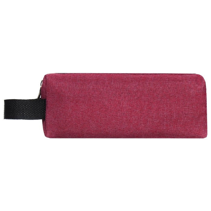 Пенал школьный на молнии Calligrata, бордовый Пенал школьный на молнии Calligrata, бордовый