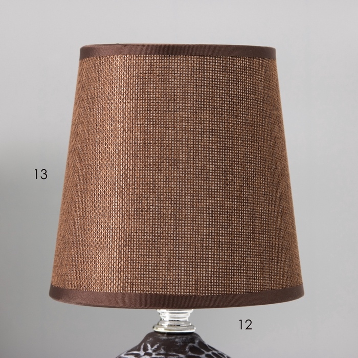 Настольная лампа "Элис" Е14 40вт коричневый 13х13х25 см