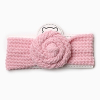 Повязка на голову Крошка Я &laquo;Бантик&raquo;, цв. розовый, р-р 46-48