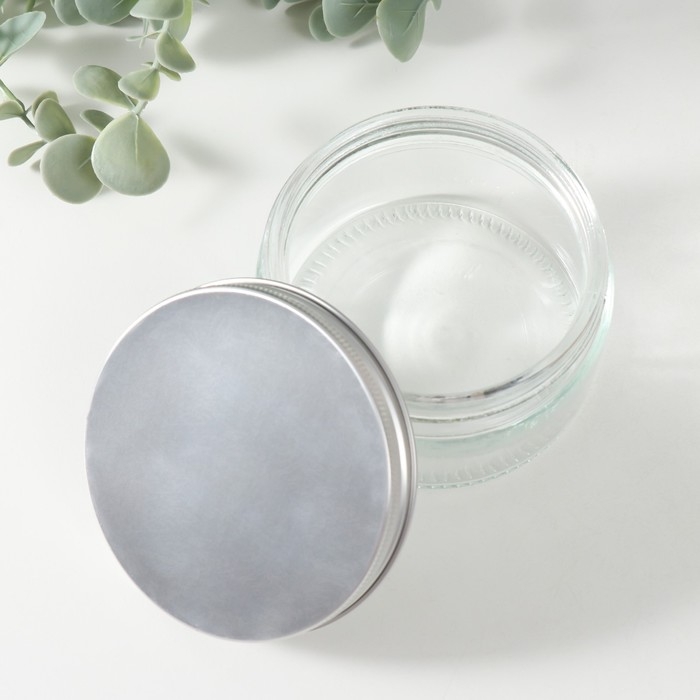 Банка для свечей стекло с крышкой "Прозрачность" 250 мл 9х9х5,5 см