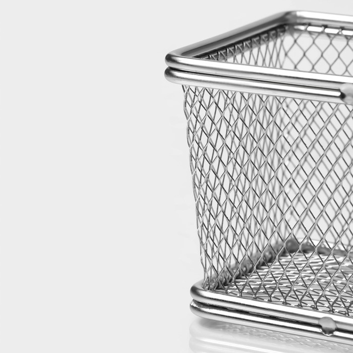 Корзинка для картофеля фри Доляна «Лонгфилд», 10×8×7,5 см, с соусником d=5 см, цвет серебристый Корзинка для картофеля фри Доляна «Лонгфилд», 10×8×7,5 см, с соусником d=5 см, цвет серебристый