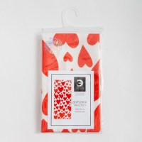 Дорожка на стол "Этель" Red hearts 30х70см, 100% хлопок, саржа 190 г/м2