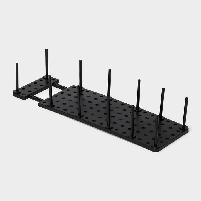 Органайзер для ящиков с регулировкой размера, 45&times;15&times;10 см, цвет чёрный