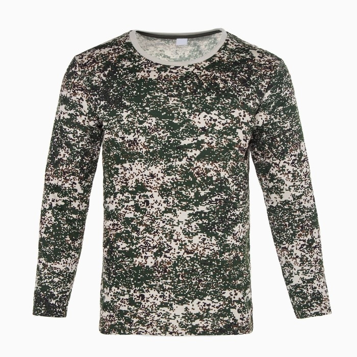 Лонгслив мужской, цвет зелёный камуфляж/пиксель МИКС, размер 50 Лонгслив мужской, цвет зелёный камуфляж/пиксель МИКС, размер 50