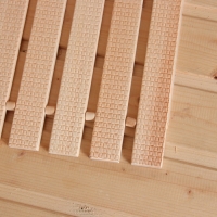 Коврик- сидушка для бани из липы, тиснение Плетёнка, 42х35х1 см Коврик- сидушка для бани из липы, тиснение Плетёнка, 42х35х1 см