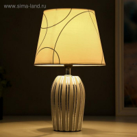 Лампа настольная 16192/1 E14 40Вт серый с серебром 20х20х33 см RISALUX