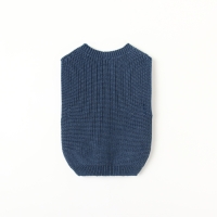 Жилет вязаный Крошка Я, рост 86-92 см, синий