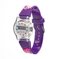 Часы наручные электронные детские "Цветочки", d-3 см, длина 20 см Часы наручные электронные детские "Цветочки", d-3 см, длина 20 см