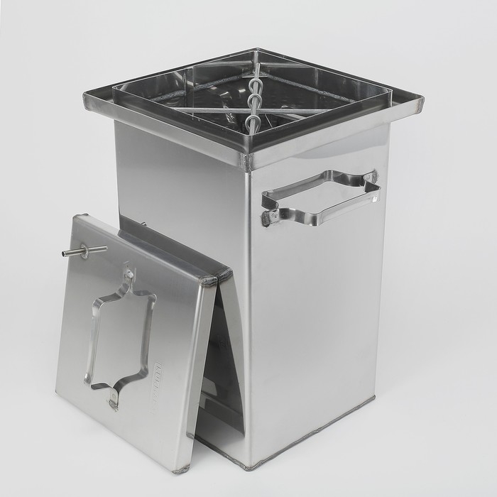 Коптильня 45&times;25&times;25 см, нержавеющая сталь 1.5 мм