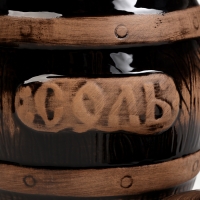 Бочонок "Соль" 1,2л / 14х16см, старина Бочонок "Соль" 1,2л / 14х16см, старина