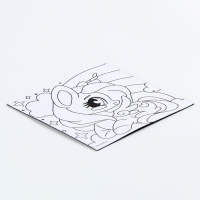 Магнит-раскраска «Единорожка», 10 × 10 см Магнит-раскраска «Единорожка», 10 × 10 см