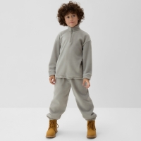 Свитшот детский MINAKU: Fleece Soft, цвет серый, рост 134 см Свитшот детский MINAKU: Fleece Soft, цвет серый, рост 134 см