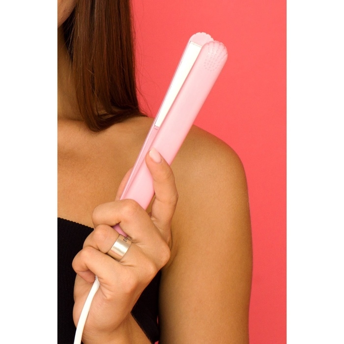 Выпрямитель Luazon LW-27, мини, 25 Вт, керамическое покрытие, 180&deg;C, розовый