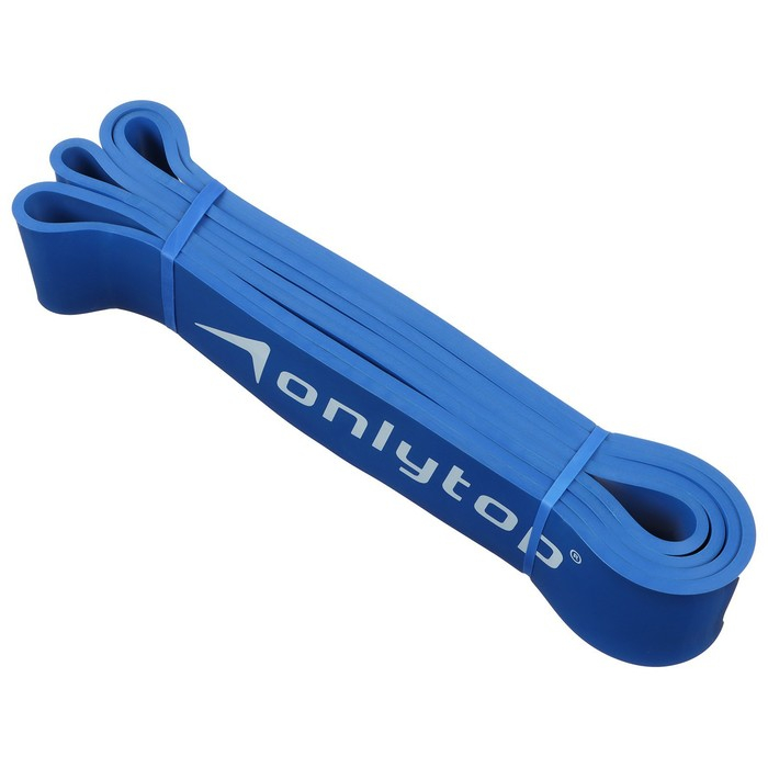 Эспандер ленточный многофункциональный ONLYTOP, 208х4,5х0,5 см, 17-54 кг, цвет синий Эспандер ленточный многофункциональный ONLYTOP, 208х4,5х0,5 см, 17-54 кг, цвет синий