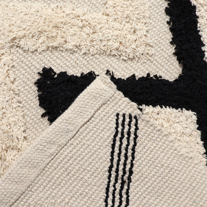 Ковер Tufting zigzag 50х80 &plusmn; 3 см, 1500 гр/м2, 70% хлопок, 30% полиэстер