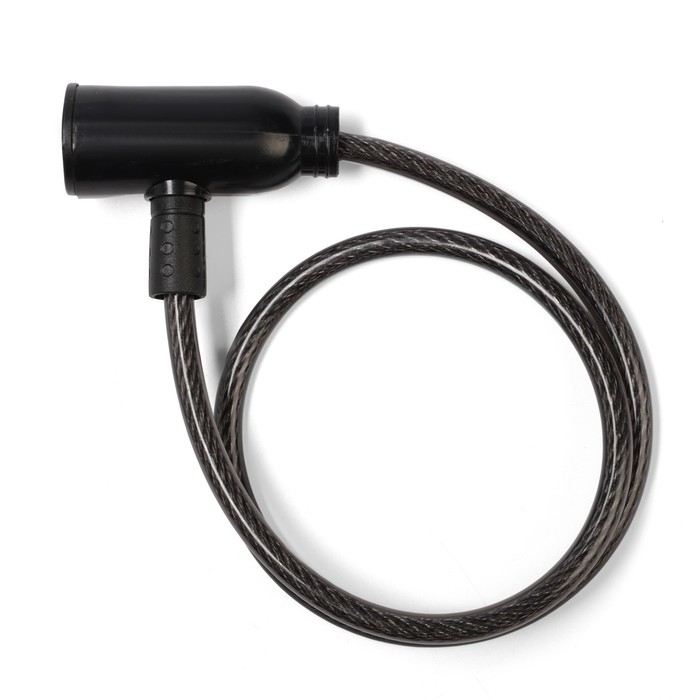 Замок навесной велосипедный, 600 мм, d=6 мм, английский ключ, микс Замок навесной велосипедный, 600 мм, d=6 мм, английский ключ, микс