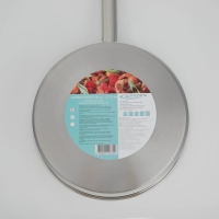 Сковорода &laquo;Общепит&raquo;, d=28 см, h=7,5 см, корпус 0,6 мм, дно ТРС 3,5 мм, индукция