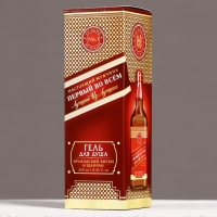 Гель для душа во флаконе виски &laquo;Первый во всём&raquo;, 250 мл, аромат ирландского виски и шафрана, Новый Год