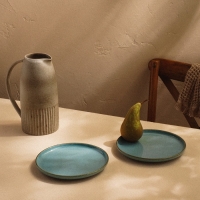 Набор тарелок фарфоровых SL Home «Аззура», d=20,3 см, цвет бирюзовый Набор тарелок фарфоровых SL Home «Аззура», d=20,3 см, цвет бирюзовый