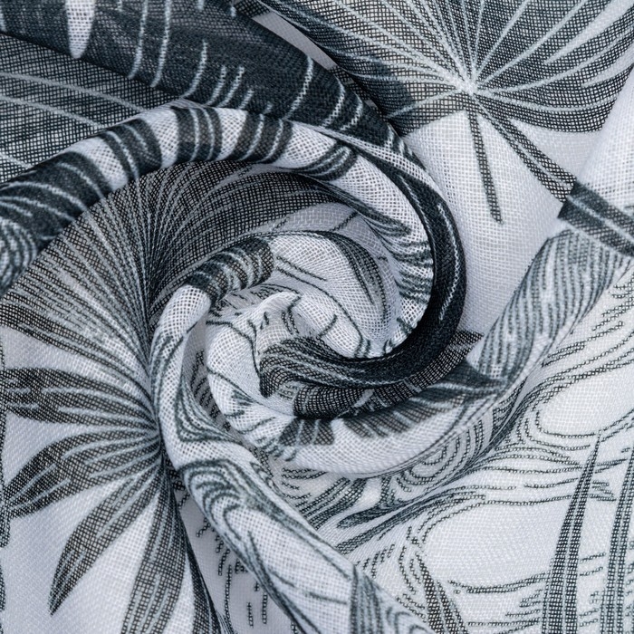 Тюль Этель &laquo;Тропический остров", на шторной ленте 145х270 см, 70гр/м2, 100% п/э